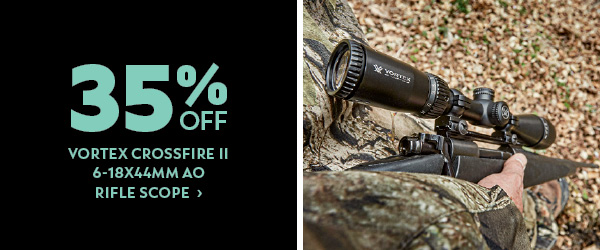 Vortex Crossfire II 6-18x44mm AO Rifle Scope, V-Plex (MOA) Reticle