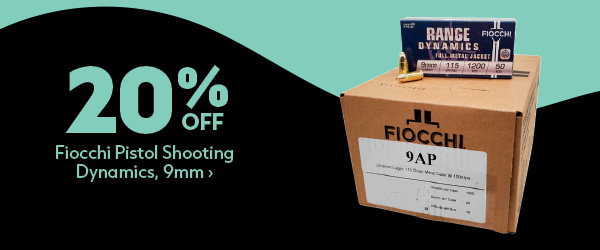 NEW! Fiocchi Pistol Shooting Dynamics, 9mm, FMJ, 115 Grain, 1000 Rounds