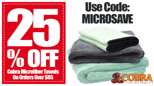 The Cobra Waffle Weave Microfiber Glass Towel cleans & buffs glass