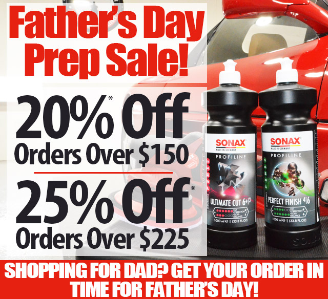 Father's Day Prep Sale - 20% Off Orders Over $150 or 25% Off Orders Over $225 + Free Shipping Over $125!