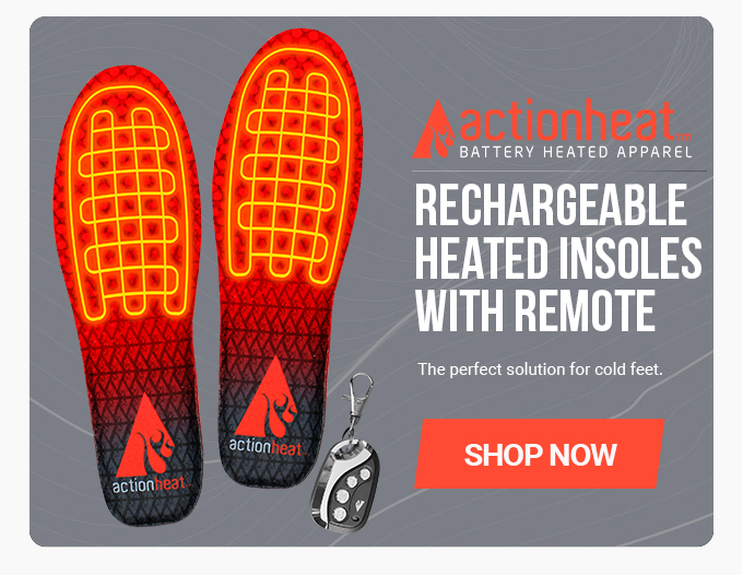 ActionHeat Rechargeable Heated Insoles with Remote