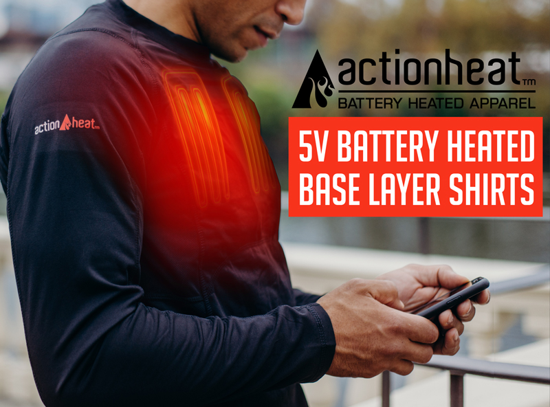 ActionHeat 5V Heated Base Layer Shirts