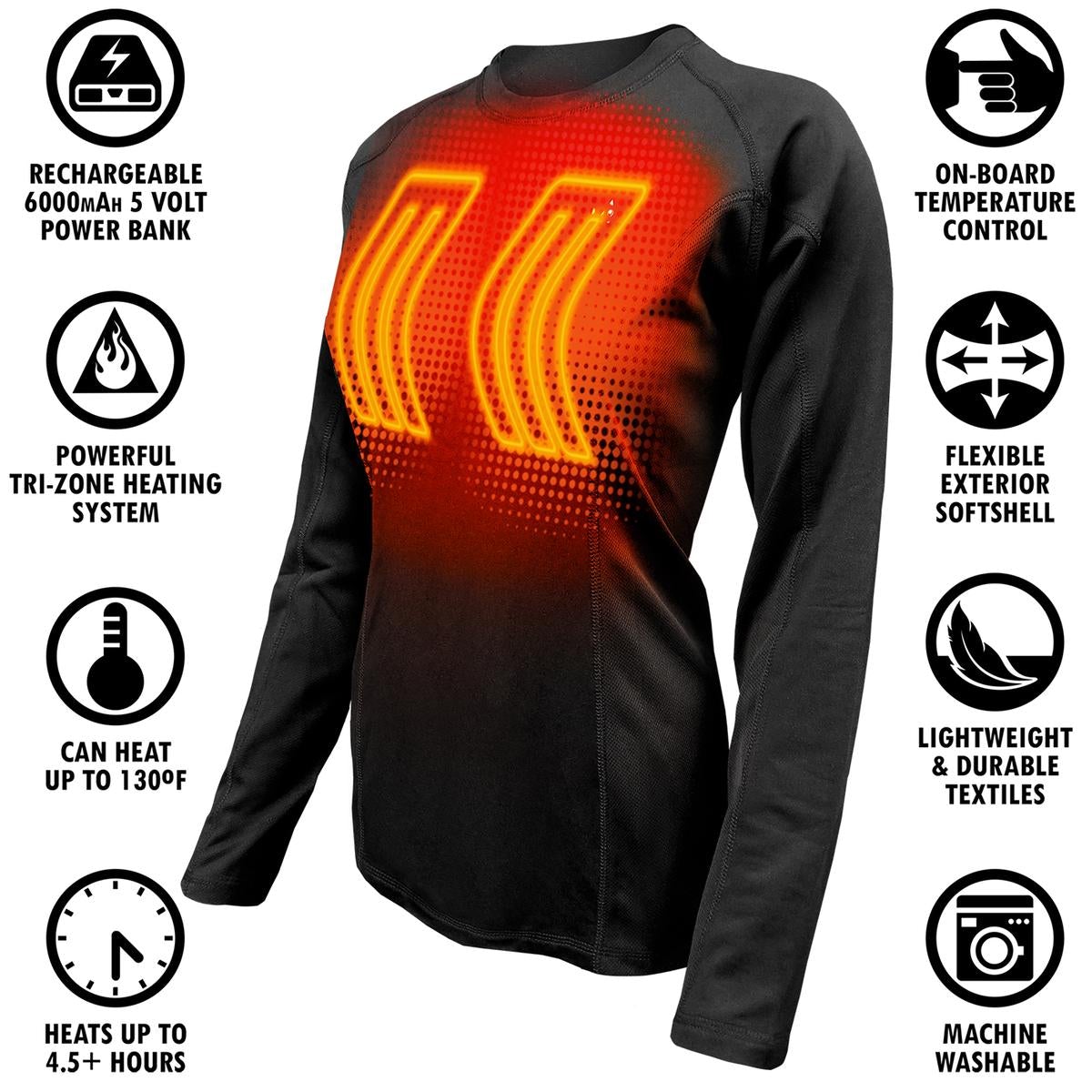 ActionHeat 5V Heated Base Layer Shirt - Women's - Only $99