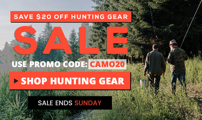 $20 OFF ActionHeat Hunting and Camo Gear - Use Promo Code CAMO20 at Checkout