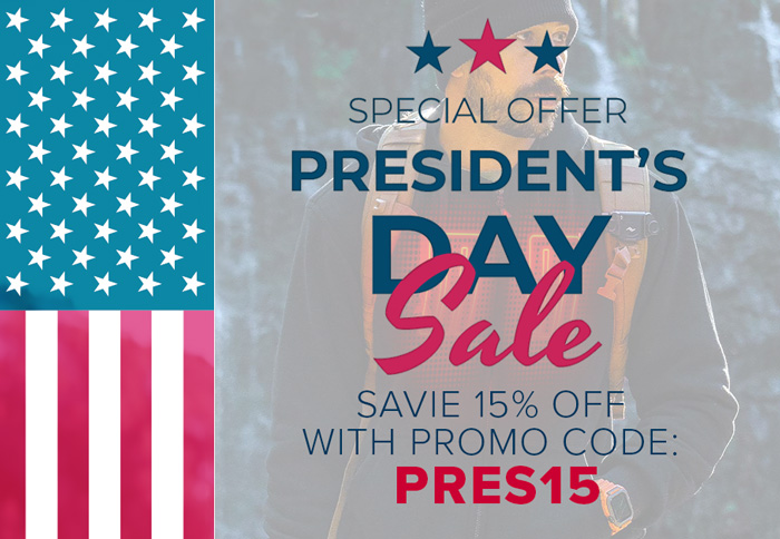 Celebrate the President's Day with us! Save 15% store wide with coupon PRES15