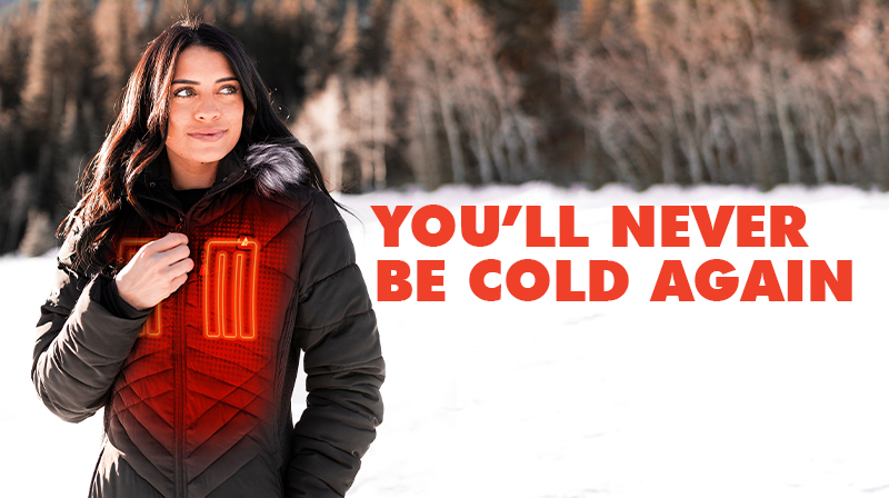 BATTERY HEATED CLOTHING - NEVER BE COLD AGAIN