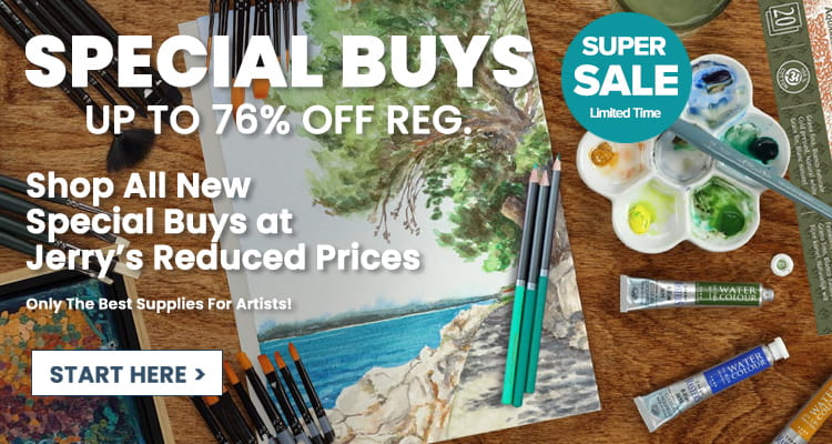 July Special Buys - Fine Art Materials Selected by Jerry's On Special Sale