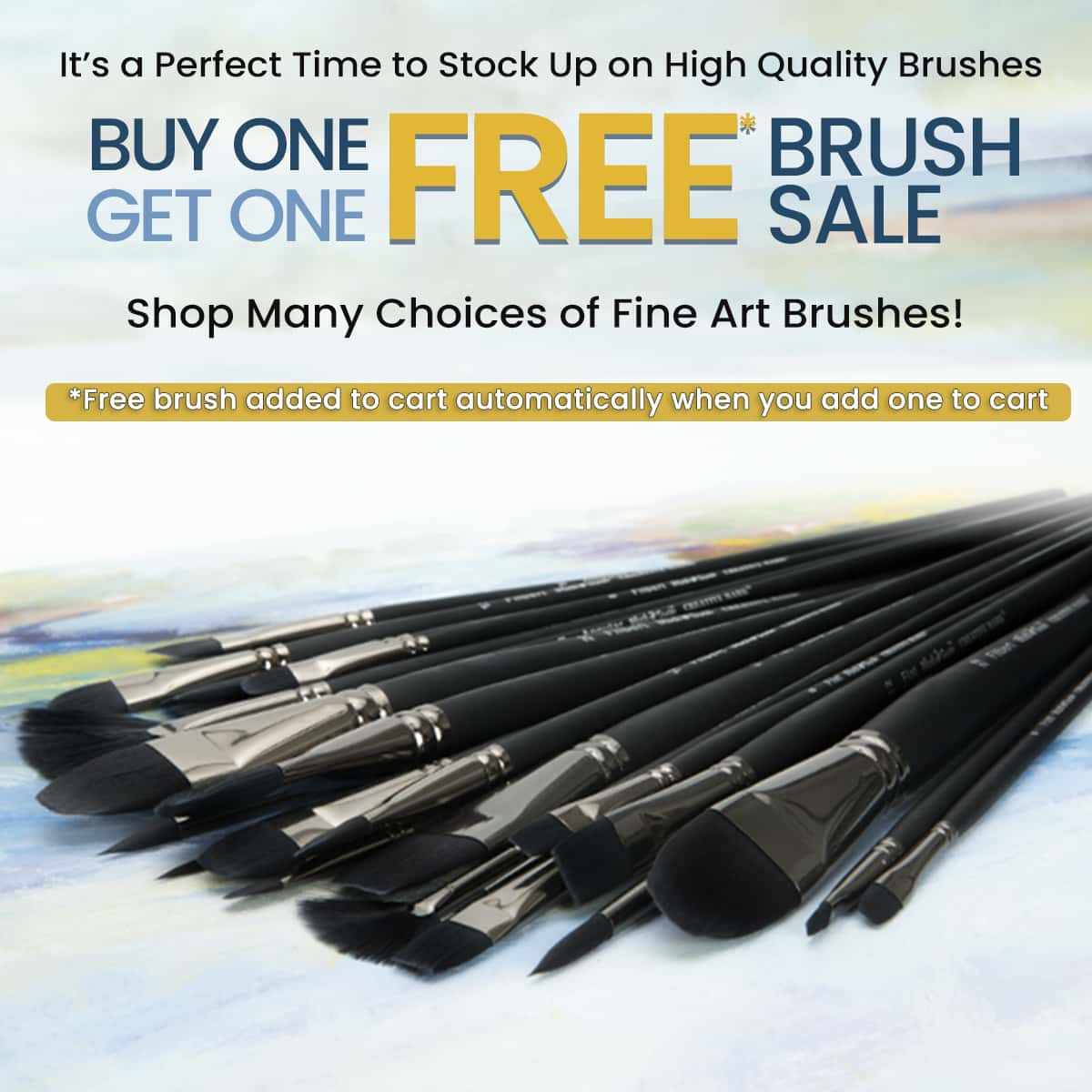 Buy One Get One Free Limited Time Brush Sale