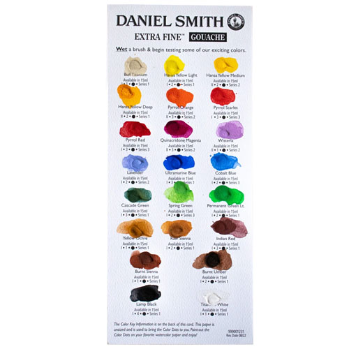 Buy any 3 Tubes of Daniel Smith Extra Fine Gouache Paints & receive a Gouache Dot Card FREE* *see page for details