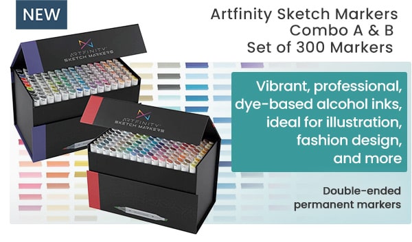 Artfinity Sketch Markers Combo A & B Set of 300 Markers