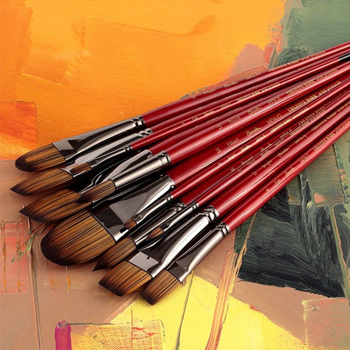 Staccato Long-Handle Synthetic Brushes