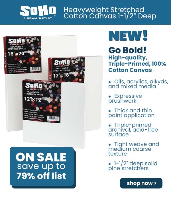 The Edge All Media 1-1/2 Deep Cotton Stretched Canvas