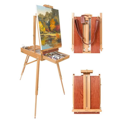 Paris Deluxe French Easel+ Leather Carry Strap
