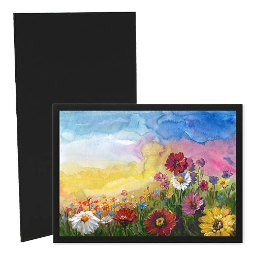 Illusions Floater Frame, 8x10 Black - 3/4 Deep