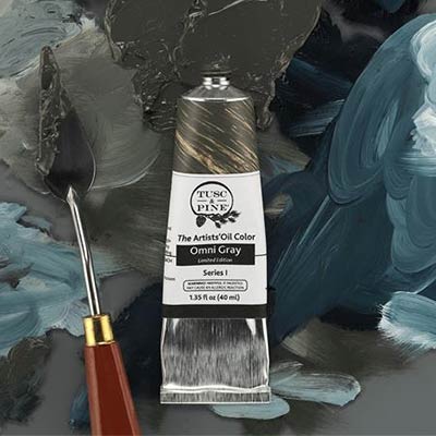 Buy $50+ of Tusc & Pine Artists' Oils (open stock and/or sets) and get a 40ml tube of Omni Gray FREE* *see page for details