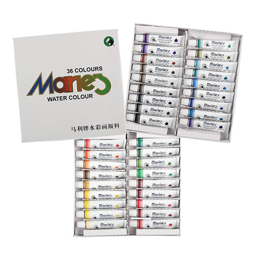 Maries Watercolor Set of 36, 12ml Tubes