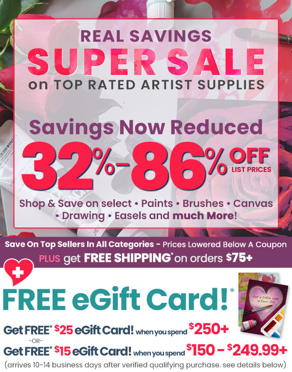 Reduced prices on art supplies