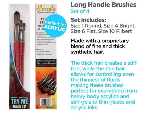 Creative Mark Pro Stroke Powercryl Ultimate Acrylic Brush Sets
