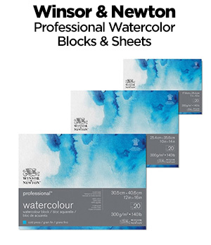 Shop Winsor & Newton Professional Watercolour Blocks And Sheets