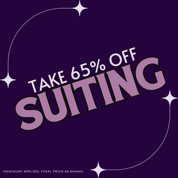 65% OFF SUITING