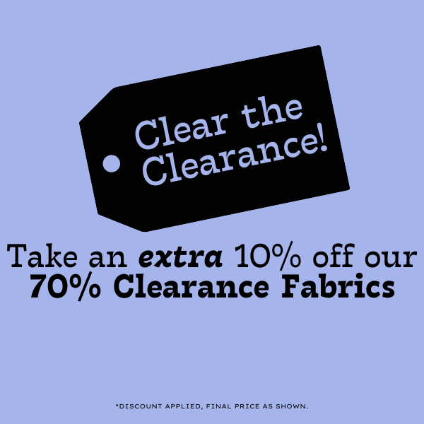 CLEAR THE CLEARANCE - 10% OFF 70% CLEARANCE