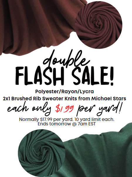 FLASH SALE! ENDS TOMORROW @ 7 AM EST