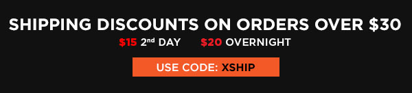 $15 2- day shipping on orders over $30 code: XSHIP