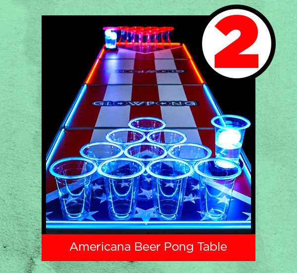 Americana Beer Pong Table