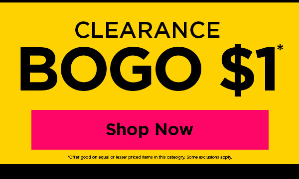 shop BOGO $1 clearance