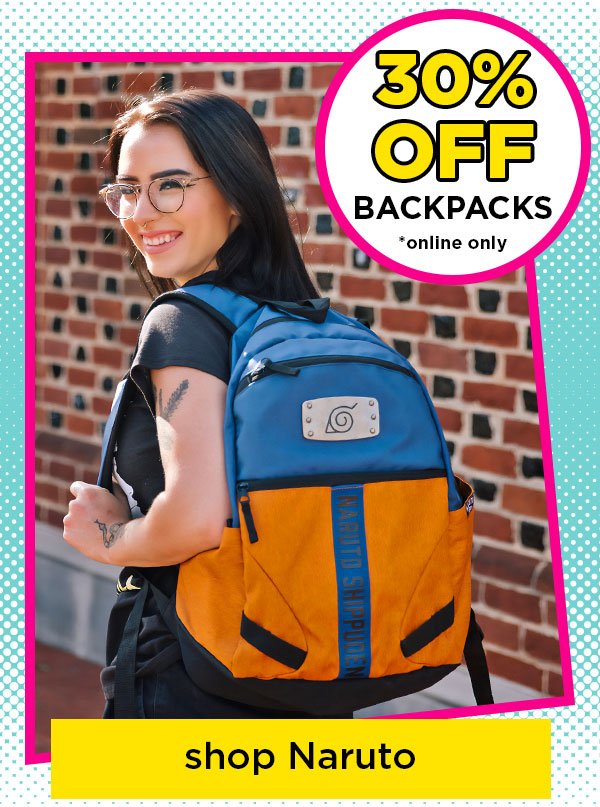 30% off backpacks