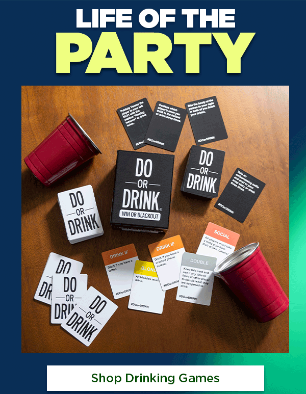 🍾 Partyready games, glassware & more Spencer's
