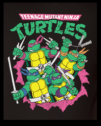 TMNT Retro Surf T Shirt - Teenage Mutant Ninja Turtles - Spencer's