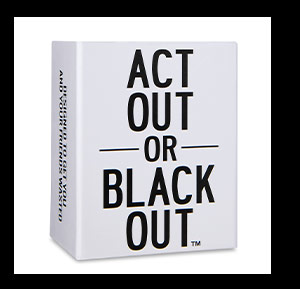 Act Out or Black Out Card Game