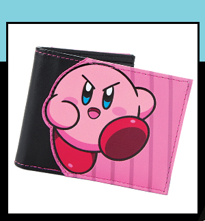 Black and Pink Kirby Bifold Wallet - Kirby