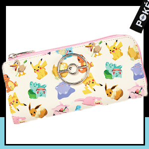 Pokémon Characters Badge Zip Wallet