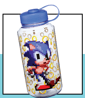 Pixelated Sonic Water Bottle 32 oz. - Sonic the Hedgehog