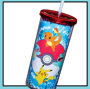 Pokémon Characters Cup with Straw - 20 oz.