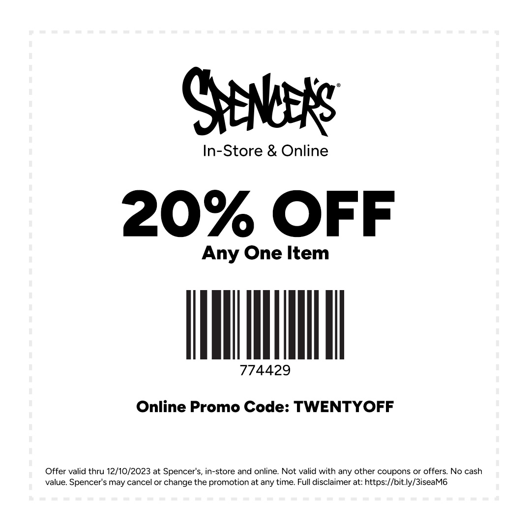 20% off 1 in store coupon