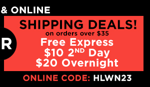 Free Express Shipping, $10 2 Day and $20 Overnight