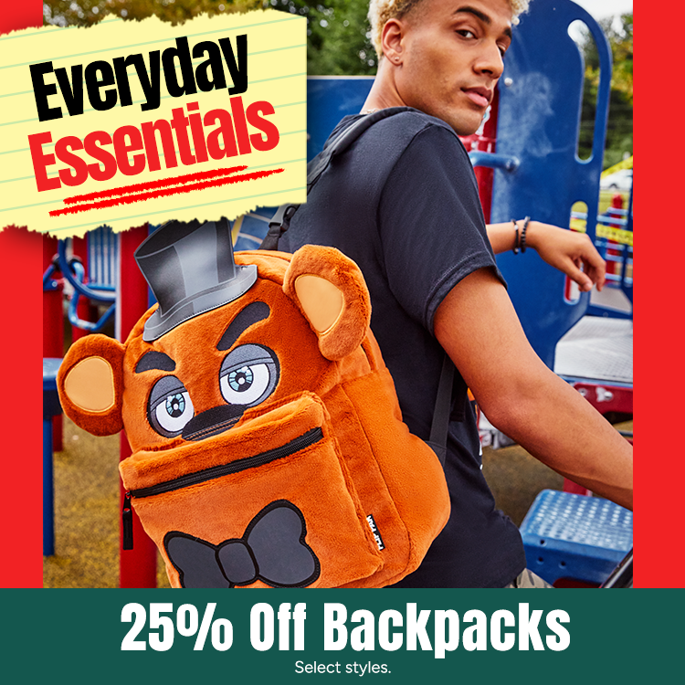 25% OFF Shop Backpacks