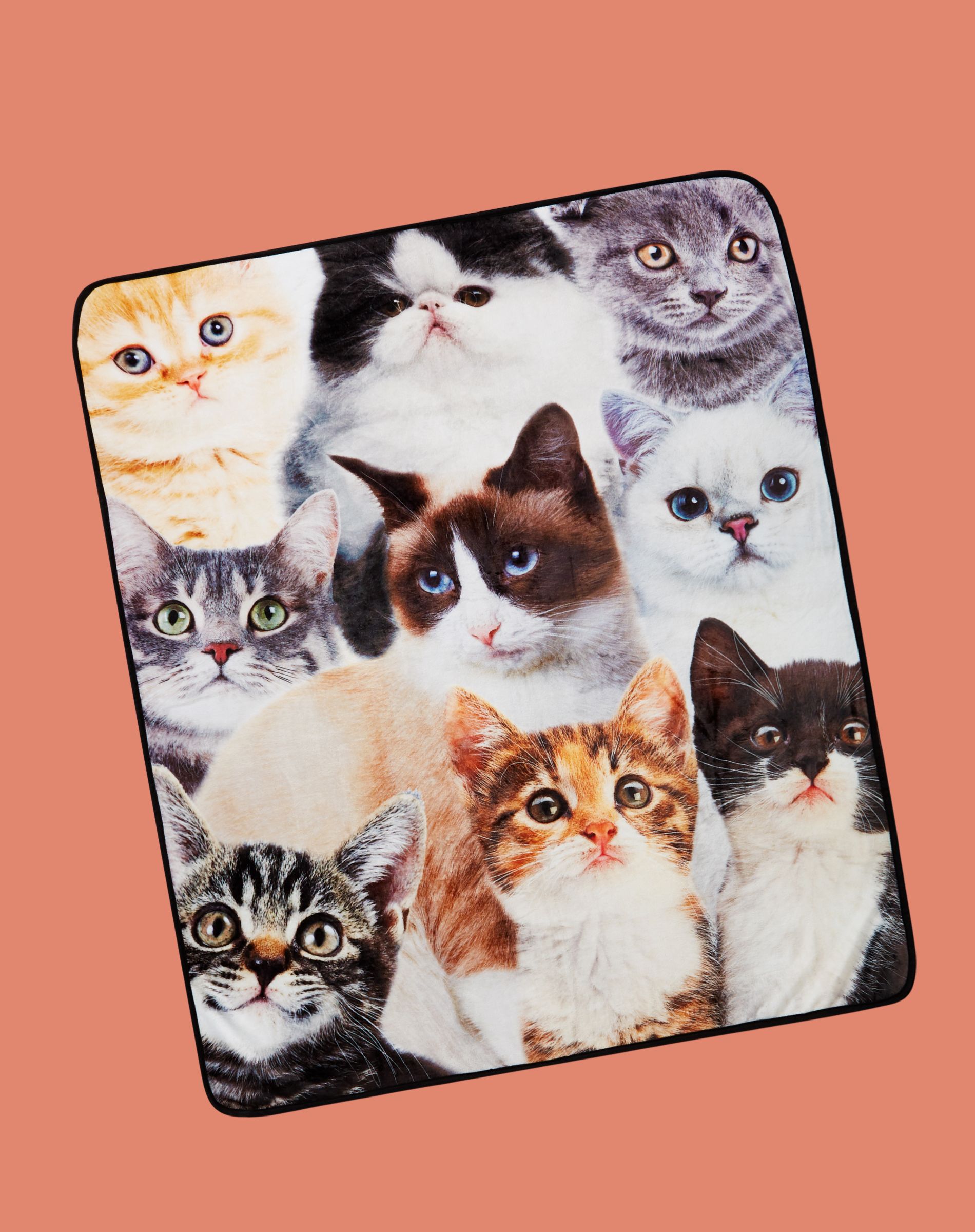 Cat Collage Fleece Blanket