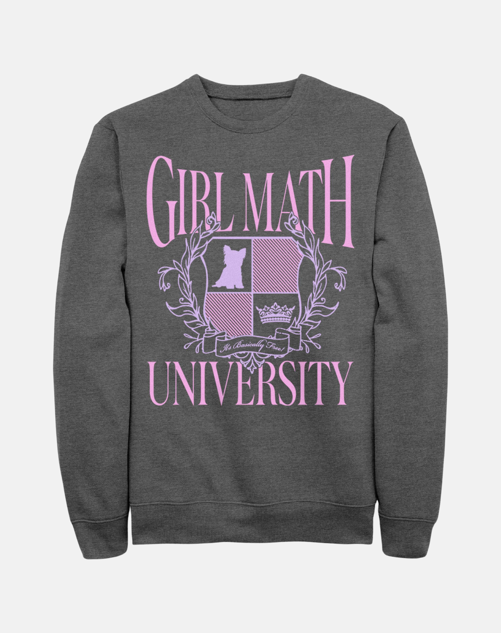 Girl Math University Crewneck Sweatshirt