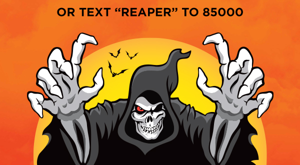 or text REAPER to 85000