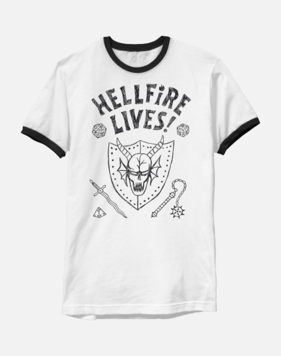 Stranger Things Hellfire Lives T Shirt