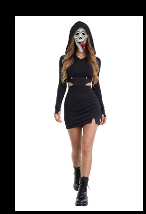 Adult Scary Movie Bling Ghost Face Wassup Costume