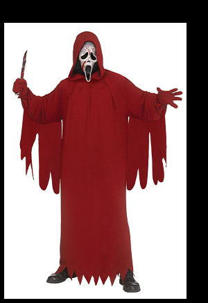 Adult Crimson Ghost Face Robe Costume