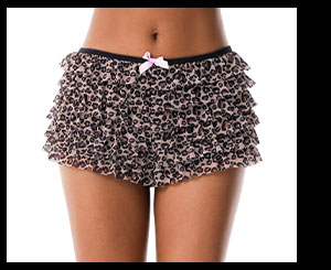 Cheetah Print Ruffle Shorts