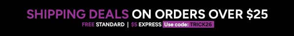 Free shipping on orders over $25