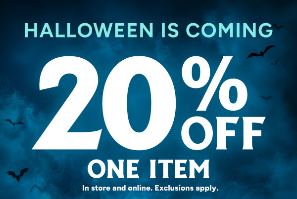 20% off 1 item in store and online