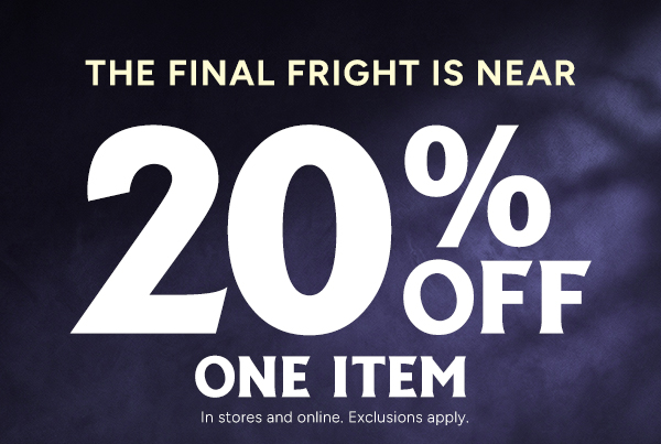 20% Off any one item